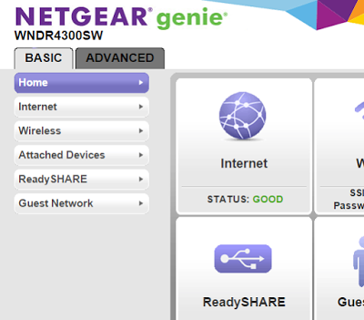 netgear router login page