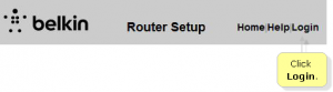 belkin router login page