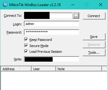 winbox login