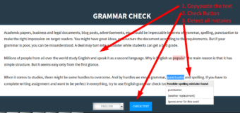 Use English Grammar Checker Online to Fix Your Grammar Error